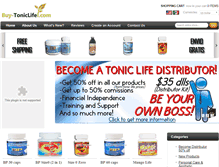 Tablet Screenshot of buy-toniclife.com